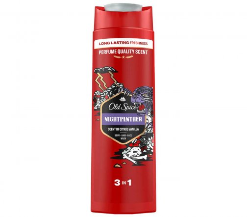Old Spice Гель для душа+Шампунь 3в1 Nightpanther