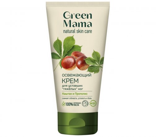 Green Mama Формула Тайги Крем освежающий для уставших ног Каштан и прополис 170мл