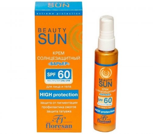 Floresan Beauty Sun Крем солнцезащитный для лица и тела Барьер SPF60 75мл