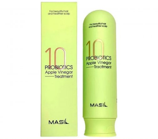Masil 10 Probiotics Apple Vinegar Бальзам для волос от перхоти с яблочным уксусом 300мл