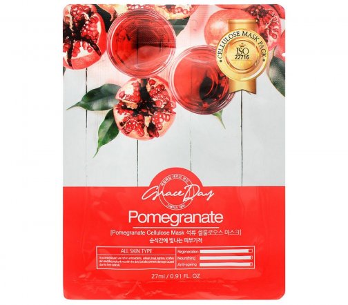 Grace Day Pomegranate Маска тканевая для лица с экстрактом граната 27мл