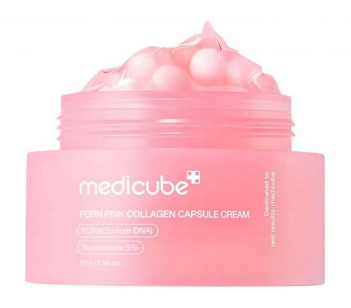 Medicube PDRN Pink Collagen Крем капсульный укрепляющий с пептидами 55мл