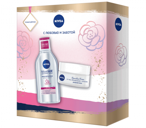 Nivea Набор Вода мицеллярная 400мл+Крем дневной для лица 50мл