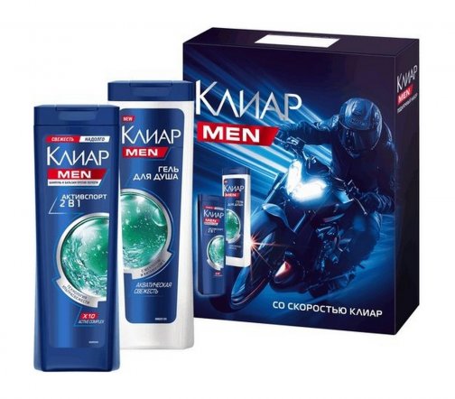 Clear Men Набор Sport Collection Шампунь и бальзам-ополаскиватель 2в1 200мл+Гель для душа 200мл