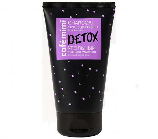 Cafe Mimi Гель угольный для умывания Detox 150мл
