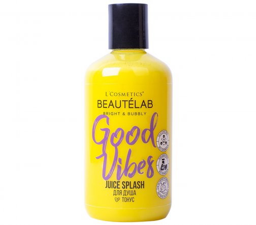 L'Cosmetics Bright&Bubbly Juice Splash Гель для душа Good Vibes Тонус 250мл