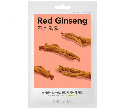 Missha Airy Fit Маска тканевая питательная с экстрактом Красного женьшеня 19гр