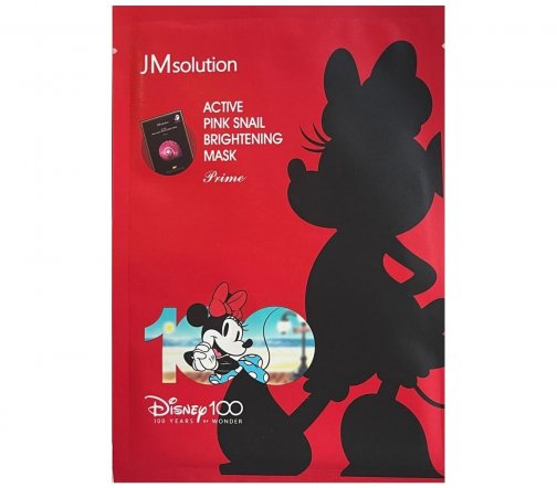 JMSolution Disney Маска тканевая остветляющая для лица с муцином улитки 30мл