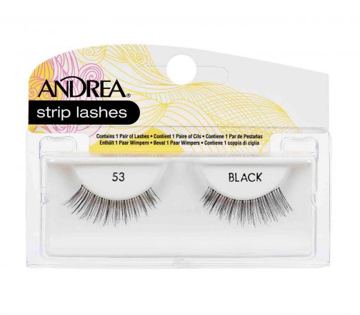 Andrea Mod Strip Lashes 53 Black Накладные ресницы черные