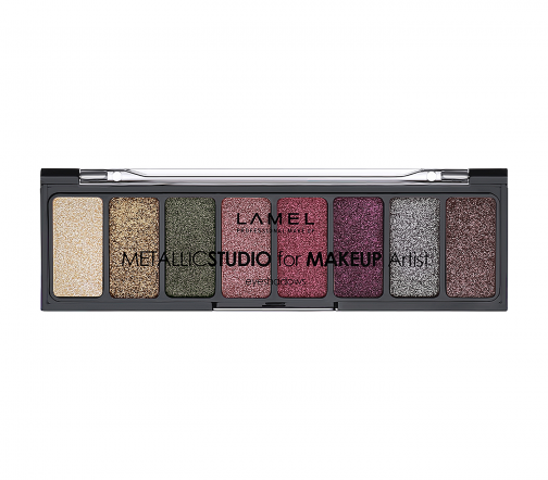 Lamel Professional Тени-пигмент для век Metallicstudio For Makeup Artist 02