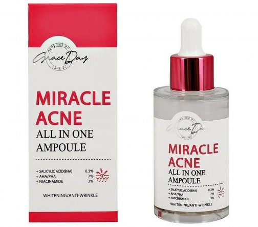 Grace Day Miracle Сывортка для проблемной кожи лица с ниацинамидом Acne 50мл