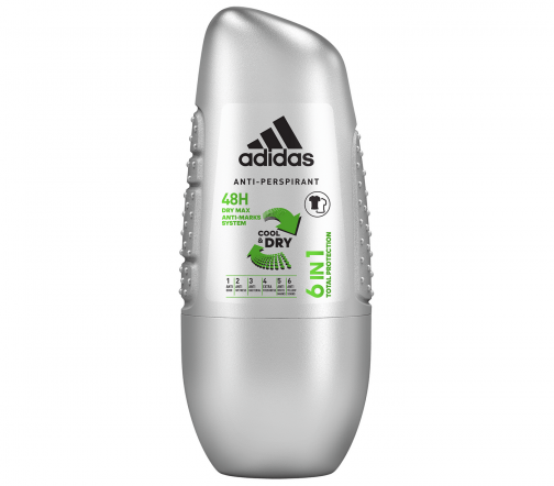 Adidas Cool&Dry Dry Max 6in1 Дезодорант-ролик 50мл