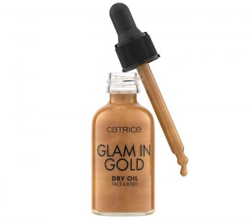 Catrice Масло для лица и тела с шиммером Glam In Gold Dry Oil 010