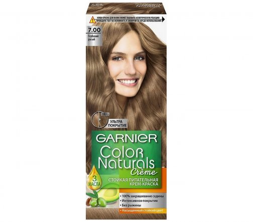 Garnier Color Naturals Крем-краска для волос 7.00 Глубокий русый