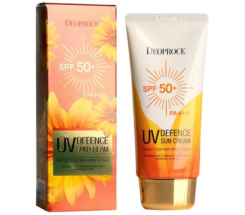 Deoproce UV Defence Sun Крем легкий увлажняющий солнцезащитный для лица SPF50 70гр