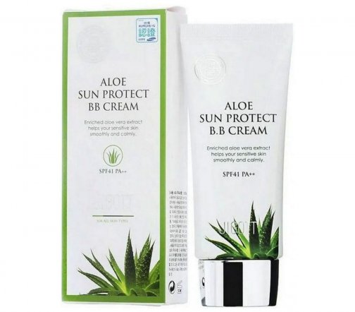 Jigott Aloe Sun Protect BB-крем солнцезащитный с экстрактом алое 50мл