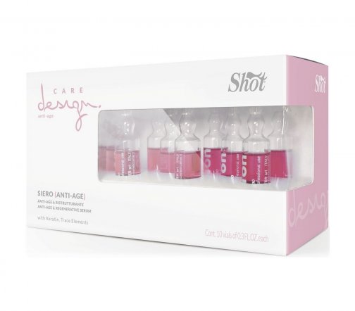Shot Care Design Сыворотка восстанавливающая для волос Anti-Age Siero 10мл