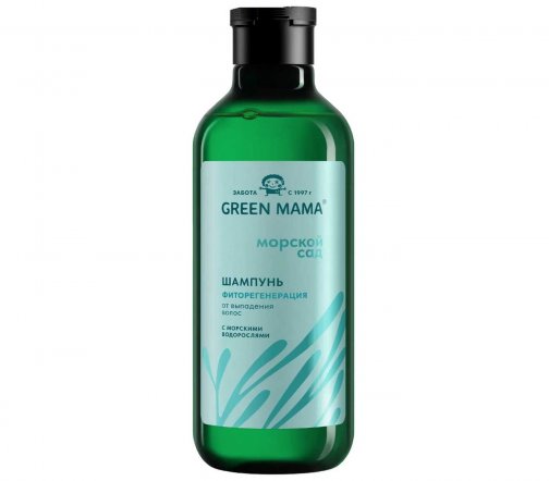Green Mama Морской сад Шампунь от выпадения волос Фиторегенерация 400мл