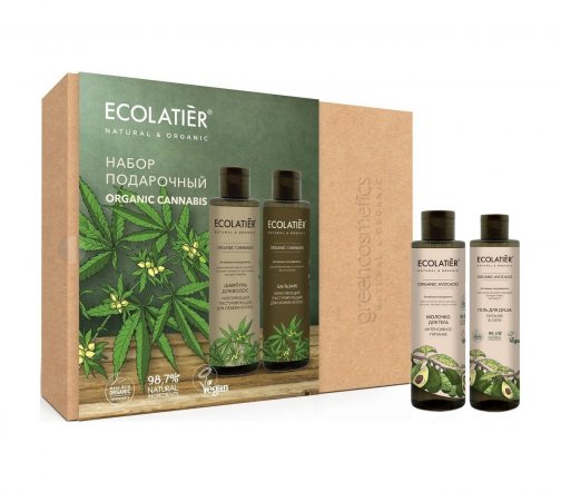 Ecolatier Organic Avocado Набор Питание и Сила Гель для душа 200мл+Молочко для тела 200мл