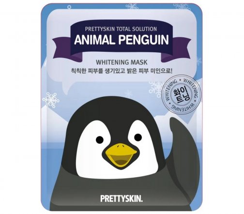 PrettySkin Total Solution Маска тканевая осветляющая для лица Penguin 23гр