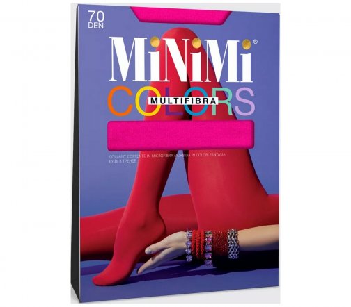 Minimi Колготки Multifibra Colors 3D 70 den  (Ягодный)