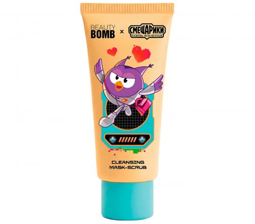 Beauty Bomb Маска-скраб очищающая для лица с каолином и бамбуковым углем Смешарики 50мл