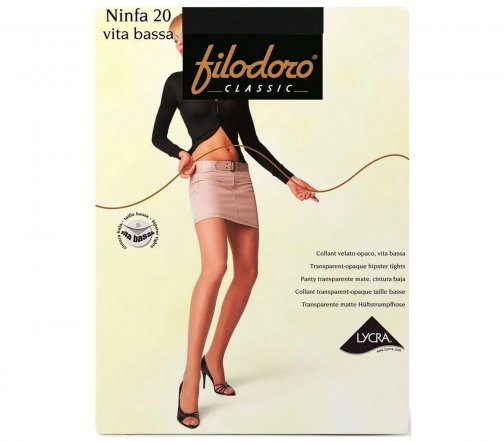 Filodoro Classic Колготки Ninfa VB 20 den 4-L Черный