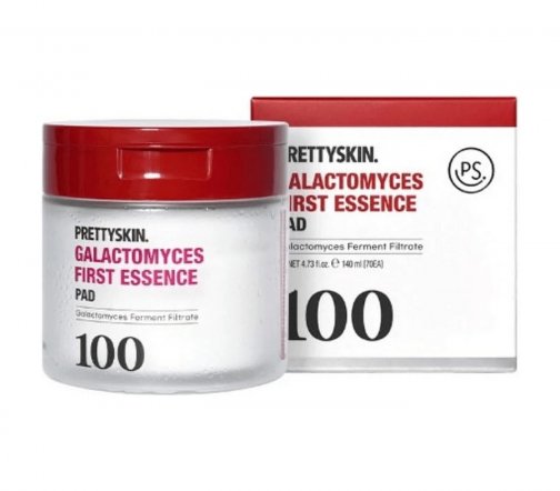 PrettySkin Galactomyces First Пэды-эссенция освежающие с галактомисисом 70шт