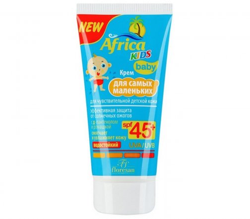 Floresan Africa Kids Крем для самых маленьких для чувствительной детской кожи SPF45+ 50мл