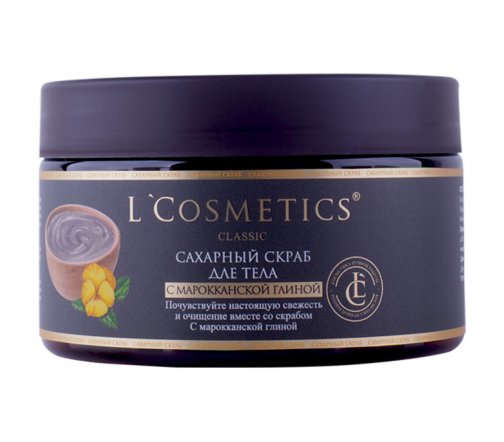 L'Cosmetics Скраб сахарный для тела с марокканской глиной 250мл