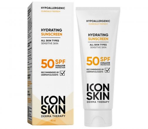 Icon Skin Крем солнцезащитный увлажняющий для тела SPF50 75мл