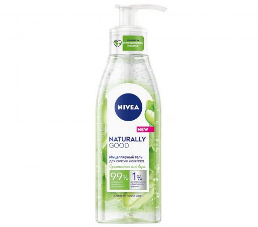 Nivea Naturally Good Гель мицеллярный для снятия макияжа 140мл