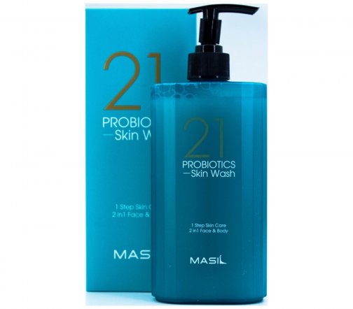 Masil 21 Skin Wash Face&Body Средство очищающее 2в1 для тела и лица с пробиотиками 500мл