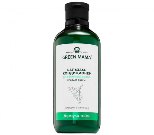 Green Mama Формула Тайги Бальзам-кондиционер для жирных волос Календула и лимонник 400мл