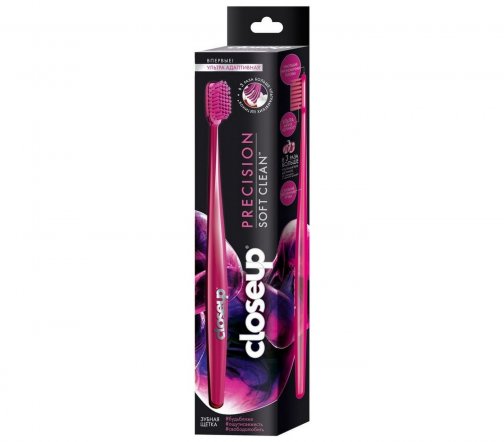 Clouse Up Щетка зубная ультра адаптивная Precision Soft Clean Розовая
