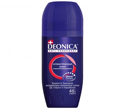 Deonica Men Дезодорант-антиперспирант ролик Антибактериальный эффект 50мл