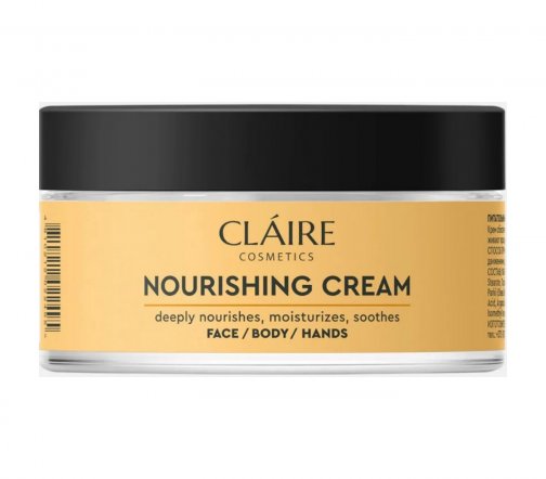 Claire Cosmetics Крем питательный для лица тела и рук 200мл