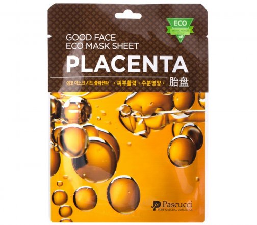 Pascucci Маска тканевая восстанавливающая для лица Плацента 23мл