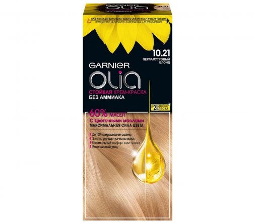 Garnier Olia Крем-краска для волос 10.21 Перламутровый блонд