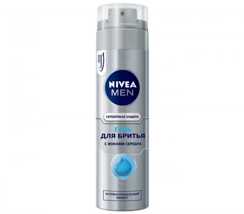 Nivea For Men Гель для бритья Серебряная защита 200мл