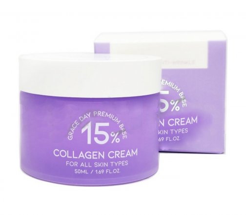 Grace Day Premium Base Крем укрепляющий для лица с морским коллагеном Collagen 15% 50мл