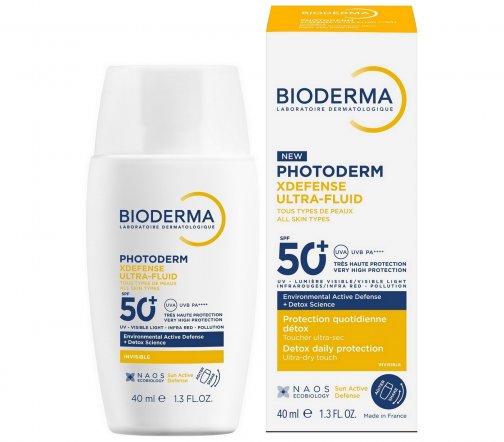 Bioderma Photoderm Xdefense (Фотодерм Xdefense) Флюид солнцезащитный для всех типов кожи SPF50+ 40мл