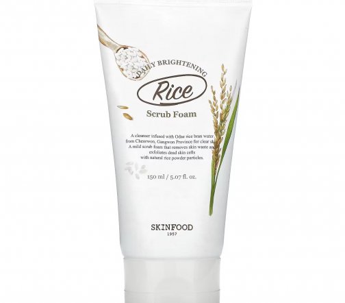 Skin Food Rice Daily Brightening Scrub Пенка для умывания осветляющая