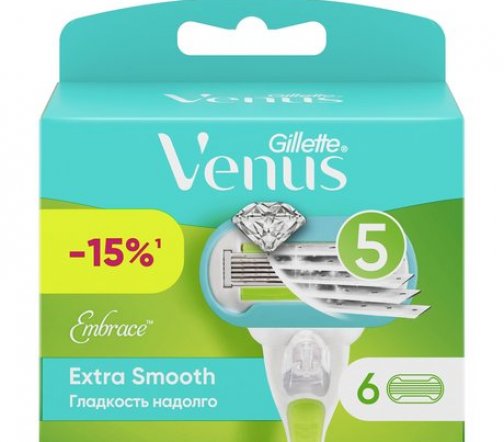 Gillette Venus Embrace Extra Smooth Кассета сменная 6шт