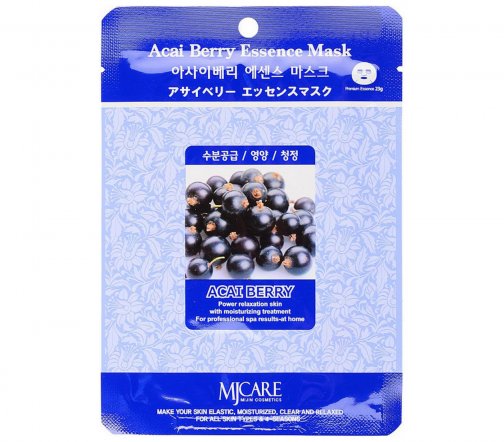 Mijin Essence Маска тканевая для лица Acai Berry 23гр