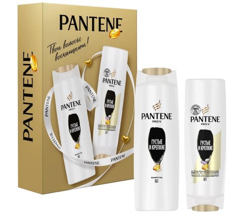 Pantene Pro-V Набор Густые и крепкие Шампунь 250мл+Бальзам 200мл