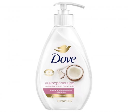 Dove Крем-мыло жидкое Кокос и миндальное молочко 250мл