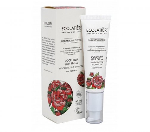 Ecolatier Organic Wild Rose Эссенция для лица Молодость и красота 30мл