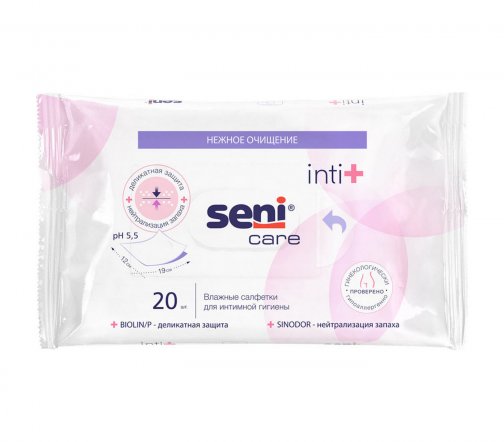 Bella Салфетки влажные для интимной гигиены Seni 20шт