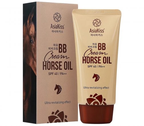 AsiaKiss Horse Oil BB-крем для лица с экстрактом лошадиного жира 60мл